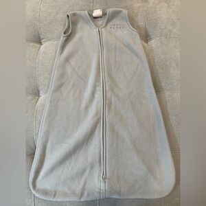 Halo Light Gray Fleece Sleeveless Sleep Sack with Zipper birth to 6 months